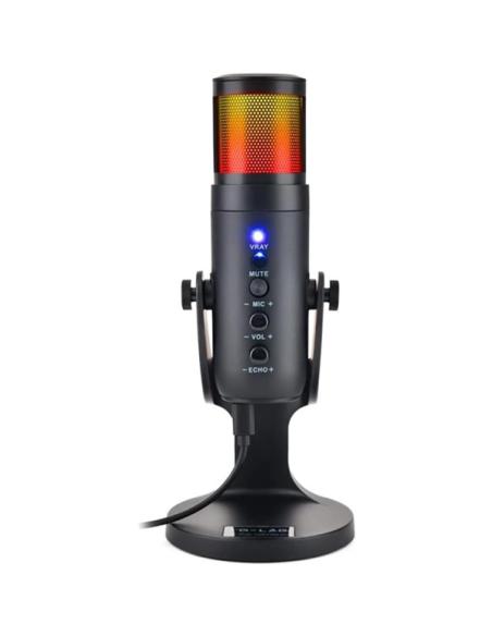 MICROFONO THE G-LAB GAMING K MIC NATRIUM / USB / RGB / REDUCCION ACTIVA DE RUIDO / COMPATIBLE PC - PS4 - PS5 / PN: K-MIC-NATRIUM