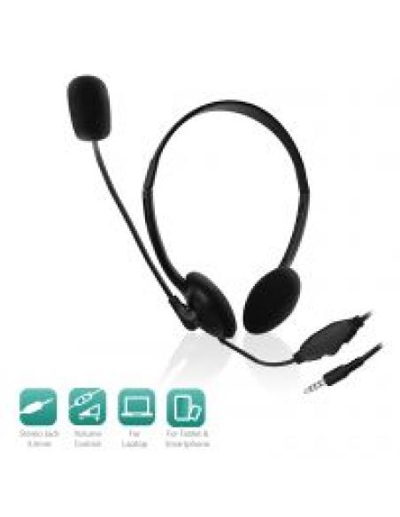 AURICULAR + MICROFONO EWENT EW3567 / ESTEREO / JACK 3.5mm