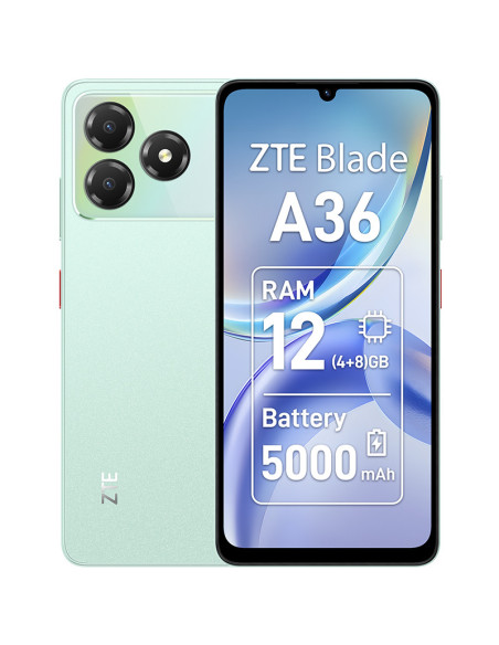 ZTE Blade A36 17,1 cm (6.75") SIM doble Android 15 4G USB Tipo C 4 GB 64 GB 5000 mAh Verde