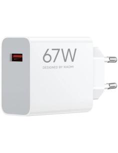 CARGADOR RED XIAOMI UNIVERSAL DE PARED 67W QC3.0 / USB-A / BLANCO / CARGA RAPIDA / BHR07SKEU