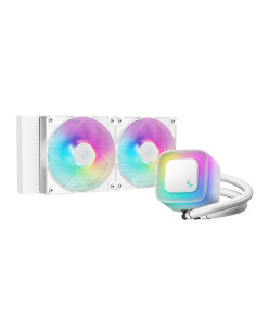 DeepCool LE240 V2 Procesador Sistema de refrigeración líquida todo en uno 12 cm Blanco