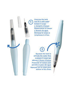 Carioca Pinceles Recargables Water Brush - 3 Uds 2