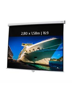 PANTALLA PROYECTOR MURAL MANUAL KIMEX 2.80x1.58 16/9 / 041-3417