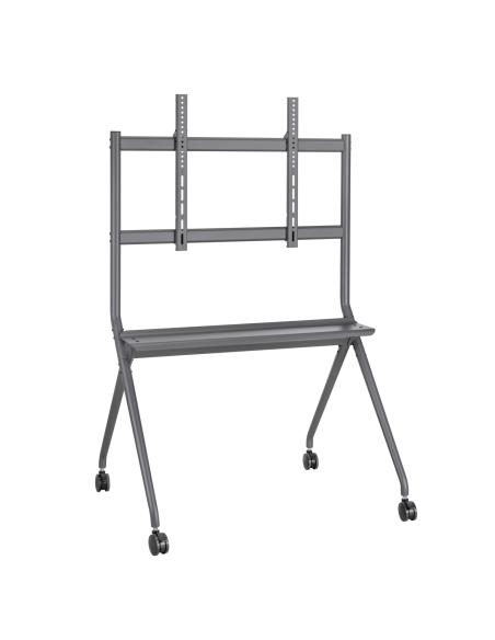 SOPORTE TV EWENT 50" A 86" SUELO CON RUEDAS / PARA TV PESADAS Y PIZARRAS INTERACTIVAS / MAX.120KG / ESTANTE MULTIMEDIA / EW1542