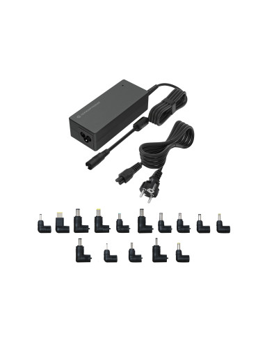 Conceptronic OZUL08B15 adaptador e inversor de corriente Interior 90 W Negro