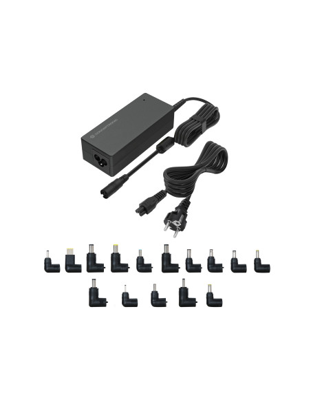 Conceptronic OZUL08B15 adaptador e inversor de corriente Interior 90 W Negro