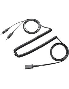 CABLE POLY / PLANTRONICS QUICK DISCONNECT / JACK DE 3,5 DOBLE / P/N: 28959-01