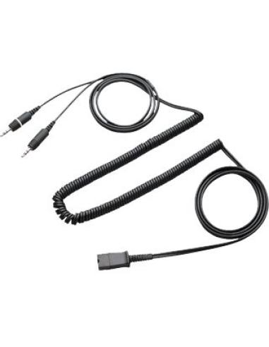 CABLE POLY / PLANTRONICS QUICK DISCONNECT / JACK DE 3,5 DOBLE / P/N: 28959-01