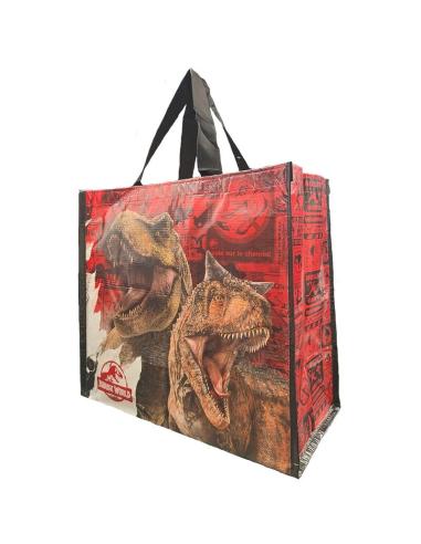 BOLSA REUTILIZABLE RAFIA JURASSIC WORLD T-REX / 40X40X22