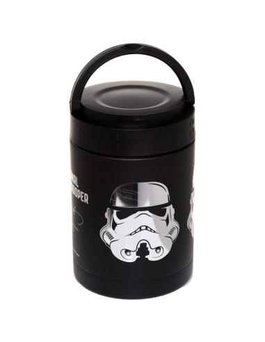 FIAMBRERAS TAPER TERMO PORTATIL STAR WARS SOLDADO IMPERIAL STROMTROOPER / 14X9X9 cm / ACERO INOX. - POLIPROPILENO - SILICONA / 5