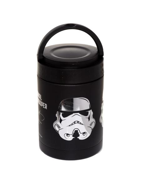 FIAMBRERAS TAPER TERMO PORTATIL STAR WARS SOLDADO IMPERIAL STROMTROOPER / 14X9X9 cm / ACERO INOX. - POLIPROPILENO - SILICONA / 5