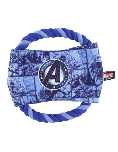 CUERDA DENTAL PARA PERROS MARVEL AVENGERS / 2 X 15 X 15 cm / CUERDA 100% ALGODON CON SONIDO