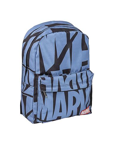 MOCHILA MARVEL LOGO ALL OVER PRINT AZUL