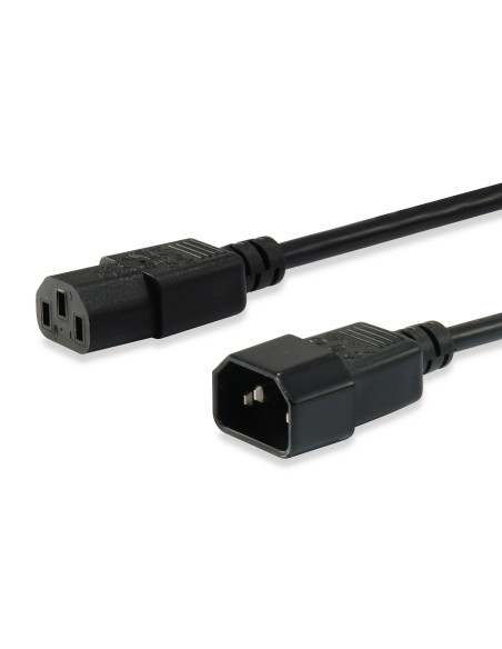 Equip 112101 cable de transmisión Negro 3 m C14 acoplador C13 acoplador