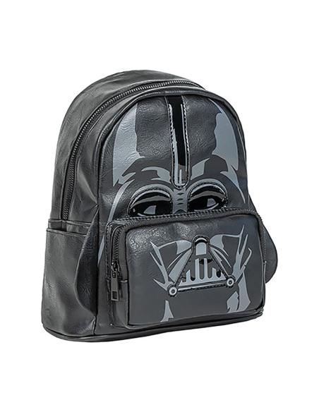 MINI MOCHILA STAR WARS IMPRESION DARTH VADER NEGRA