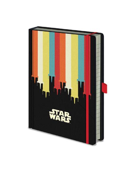 CUADERNO A5 STAR WARS X-WINGS BANDA DE COLORES