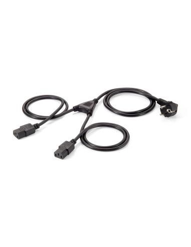 Equip 112220 cable de transmisión 1,8 m CEE 7 7 Acoplador C13 2 x
