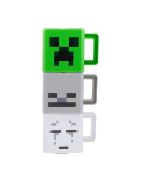 SET TAZA APILABLES DESAYUNO MINECRAFT / 250 ml / PLASTICO / NO LAVAJILLAS NI MICROONDAS