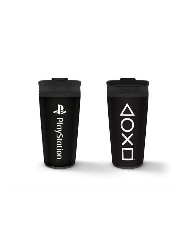 VASO VIAJE METALICO PLAYSTATION ONYX