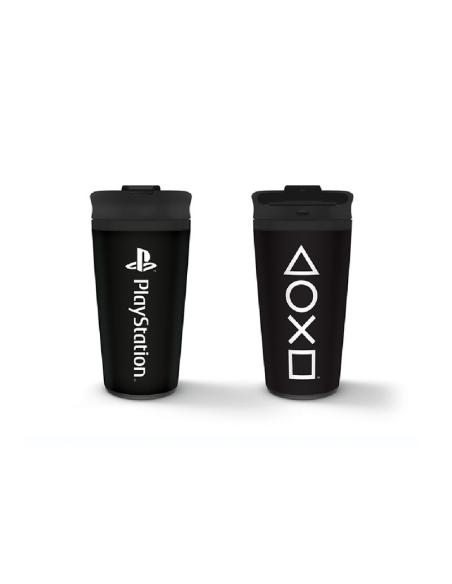 VASO VIAJE METALICO PLAYSTATION ONYX