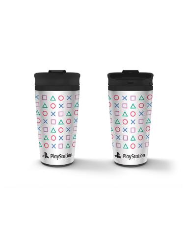 VASO VIAJE METALICO PLAYSTATION FORMAS