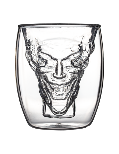 VASO 3D CRISTAL DOBLE PARED JOKER