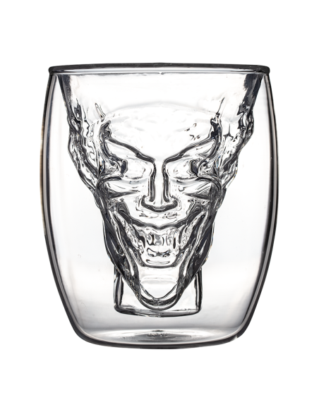 VASO 3D CRISTAL DOBLE PARED JOKER
