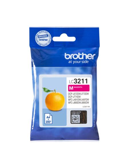 Brother LC3211M cartucho de tinta 1 pieza(s) Original Rendimiento estándar Magenta