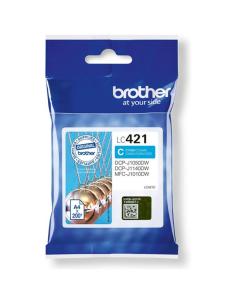 TINTA BROTHER CYAN / DCP-J1050DW / DCP-J1140DW / MFC-J1010DW / (200 PAG.) (LC421C)