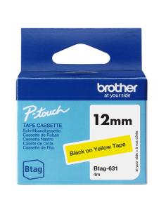 Brother BTAG-631 cinta para impresora de etiquetas Negro sobre amarillo