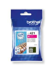 TINTA BROTHER MAGENTA / DCP-J1050DW / DCP-J1140DW / MFC-J1010DW / (200 PAG.) (LC421M)