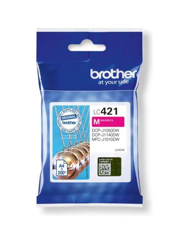 TINTA BROTHER MAGENTA / DCP-J1050DW / DCP-J1140DW / MFC-J1010DW / (200 PAG.) (LC421M)