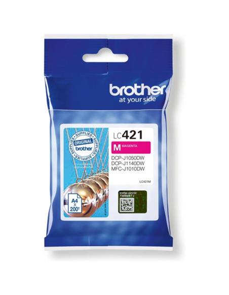 TINTA BROTHER MAGENTA / DCP-J1050DW / DCP-J1140DW / MFC-J1010DW / (200 PAG.) (LC421M)