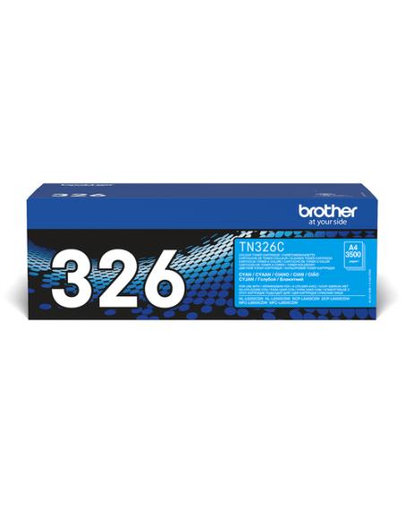 Brother TN-326C cartucho de tóner 1 pieza(s) Original Cian