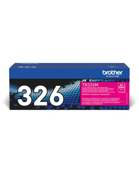 Brother TN-326M cartucho de tóner 1 pieza(s) Original Magenta