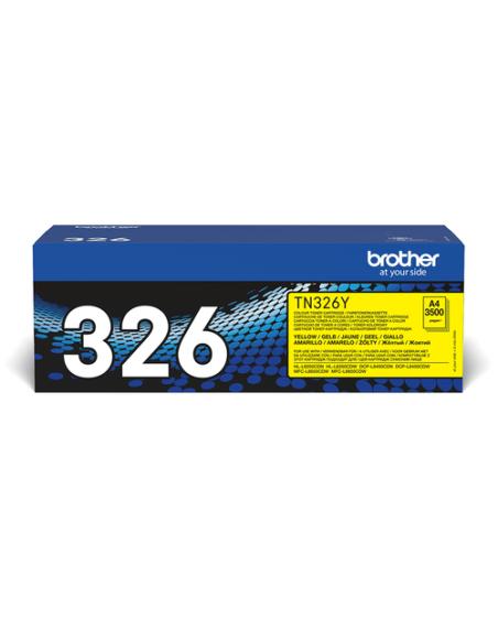 Brother TN-326Y cartucho de tóner 1 pieza(s) Original Amarillo