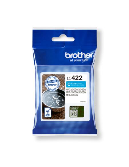 Brother LC422C cartucho de tinta 1 pieza(s) Original Cian