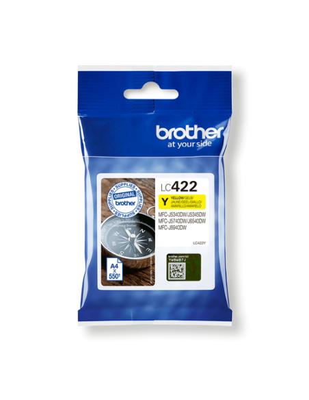 Brother LC-422Y cartucho de tinta 1 pieza(s) Original Amarillo