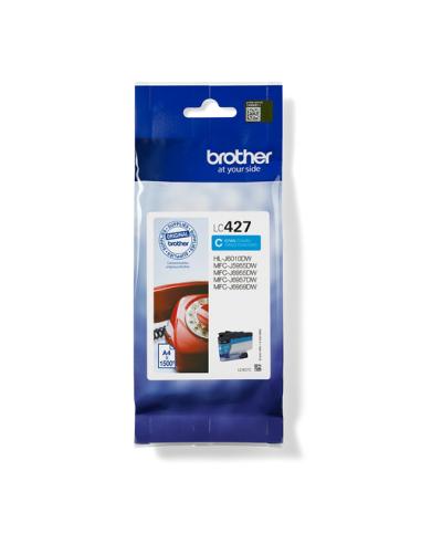 Brother LC427C cartucho de tinta 1 pieza(s) Original Rendimiento estándar Cian
