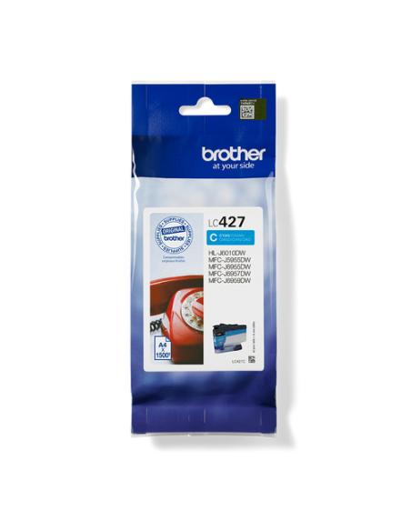 Brother LC427C cartucho de tinta 1 pieza(s) Original Rendimiento estándar Cian