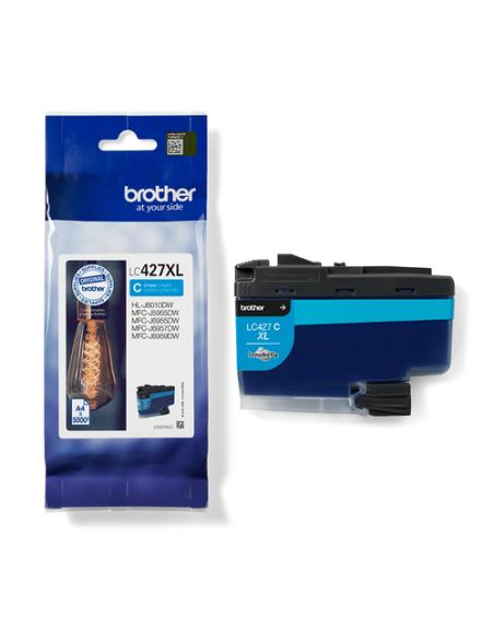 Brother LC-427XLC cartucho de tinta 1 pieza(s) Original Alto rendimiento (XL) Cian