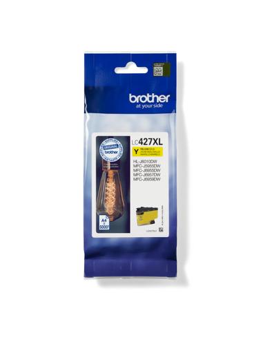 Brother LC-427XLY cartucho de tinta 1 pieza(s) Original Alto rendimiento (XL) Amarillo