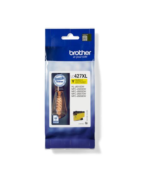 Brother LC-427XLY cartucho de tinta 1 pieza(s) Original Alto rendimiento (XL) Amarillo