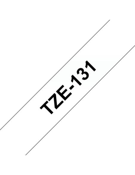 Brother TZE-131 cinta para impresora de etiquetas Negro sobre transparente