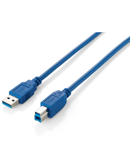 Equip 128293 Cable USB 3.0 Tipo A Macho a Tipo B Macho, 3,0 m , Azul