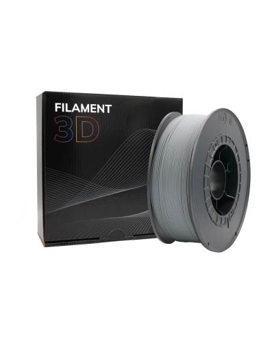 FILAMENTO 3D PLA GRIS 1.75mm 1 Kgr