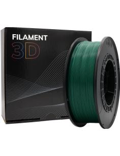 FILAMENTO 3D PLA VERDE OSCURO 1.75mm 1 Kgr