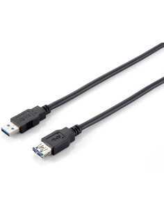 Equip 128399 Cable de extensión USB 3.0, A M a A F, 3,0 m, 5 Gbps, negro