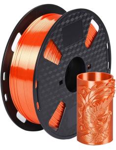 FILAMENTO 3D PLA SILK NARANJA 1.75mm 1 Kgr