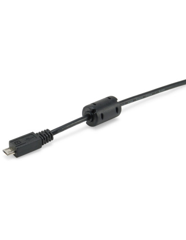 Equip 128551 Cable USB 2.0 Tipo A a Micro-B, 1,8 m , Negro